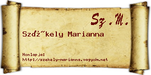 Székely Marianna névjegykártya